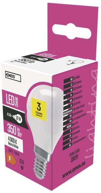 Mini Globe LED-Glühbirne E14 neutralweiß 4.1 W