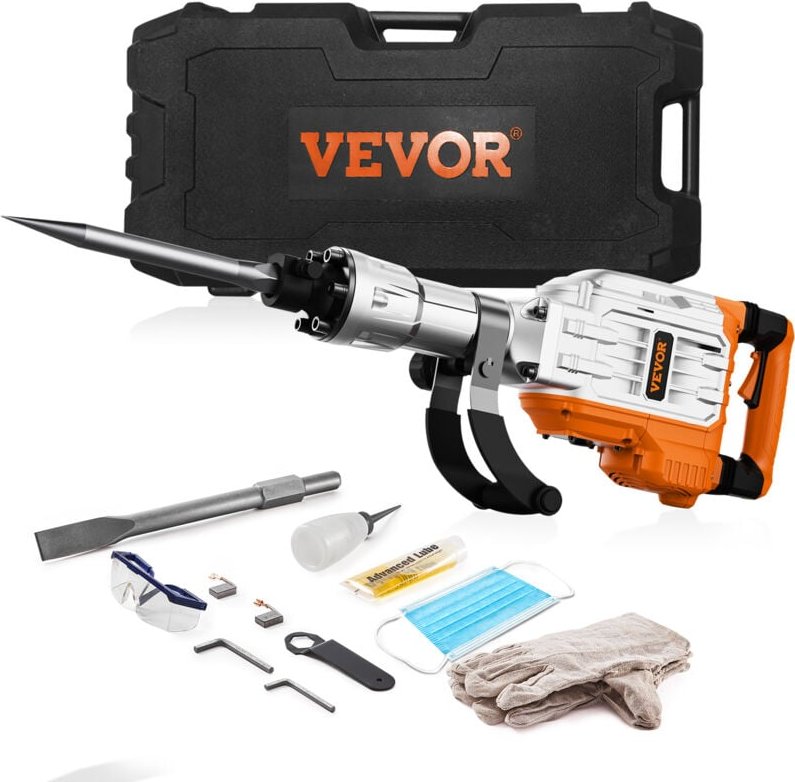 Hochleistungs-Betonbrecher Abbruchhammer 3500 w, 60 j Schlagkraft Elektroabbruchhammer, Bohrhammer Betonhammer Stemmhamm...