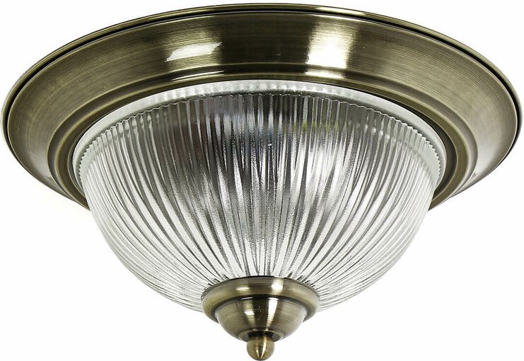 Licht-erlebnisse - Deckenlampe Jugendstil barmstedt Metall Glas E14 Retro