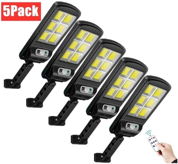 Solarlampen Bewegungsmelder Sicherheit 3Beleuchtungsmodi - 5 Pack