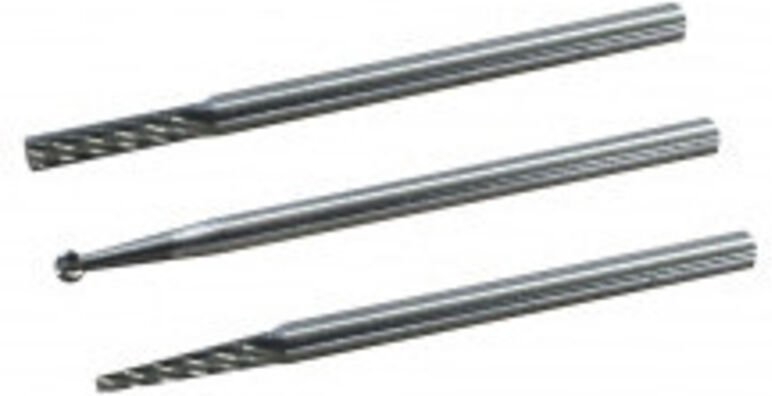 Streuseln aus Wolframkarbid Bezeichnung 2 konisch geformte Fräser Durchmesser 1,0 mm