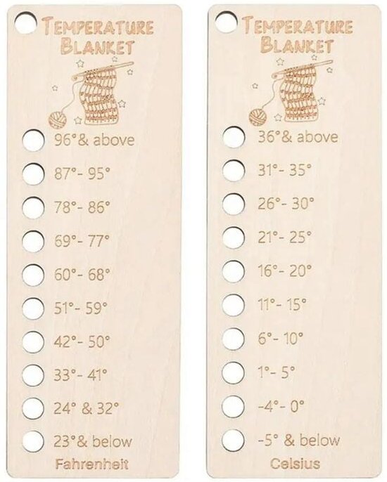 2PCS Temperatur Decke Farbe Diagramm Holz Werkzeug Wolle Schatten Veranstalter Karte Tragbare Planer
