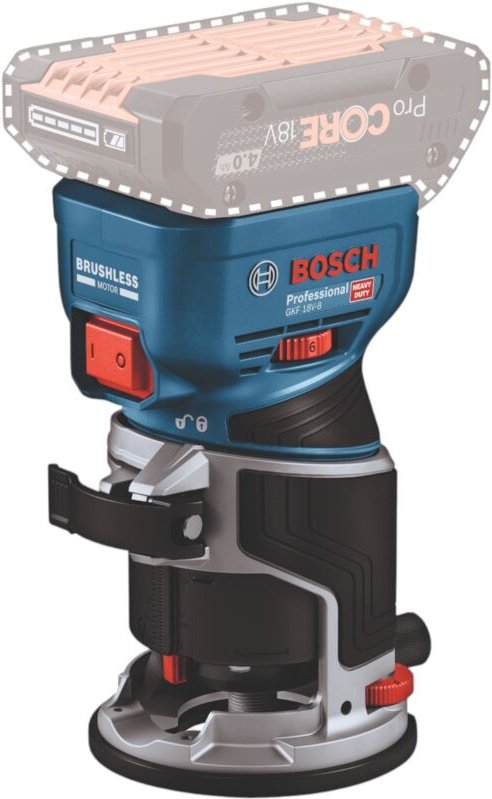 Bosch Professional - Bosch Akku-Kantenfräse gkf 18V-8 ohne Akku und Ladegerät im Karton