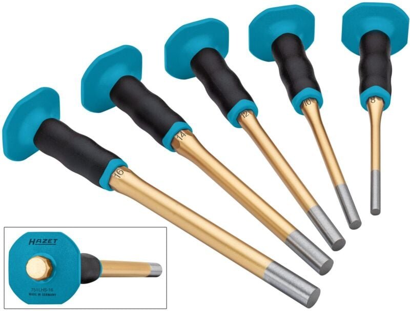 Splinttreiber Satz ∙ mit Handschutz ∙ lang 751LHS/5-1 ∙ 5-teilig