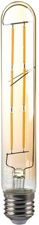 V-tac - LED-Glühbirne E27 6W 100LM/W T30 Filament Bernstein Warmweiß