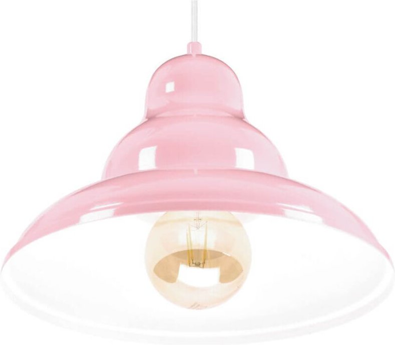 BULMA 1 Hängelampe - Industrial, Metall, rosa 1xE27