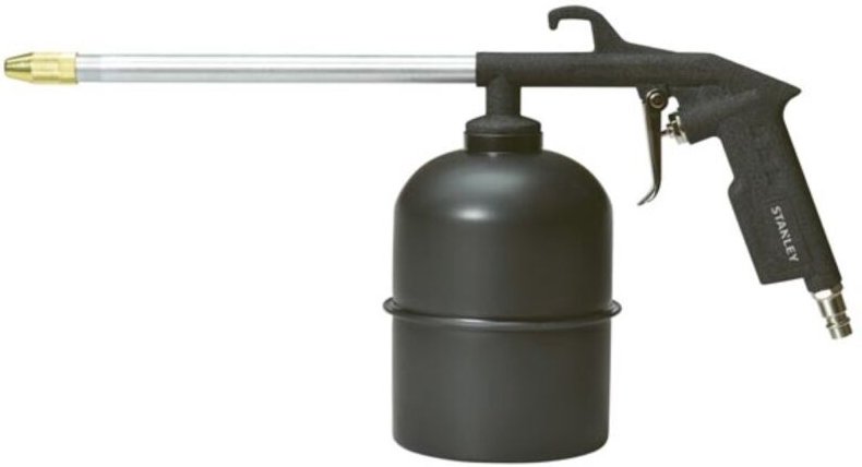 Stanley - Pneumatische Spritzpistole mit langem Mundstück, Kapazität 1 l, 130 L/min