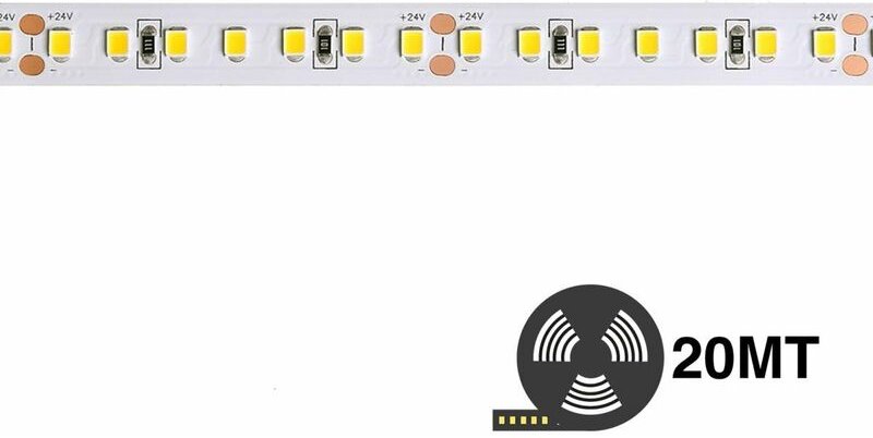 Led-Streifen 4000k 24v 14,4w/m 120led/m Smd2835 Ip20 20m Cl60072-3029/20