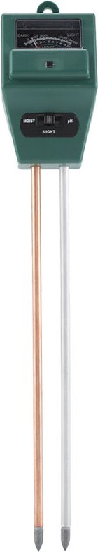 3-in-1-Bodentester – Feuchtigkeits-, pH- und Lichtsensor für Gartenpflanzen – Kunststoff, 29 cm Länge, 20 cm Sonde