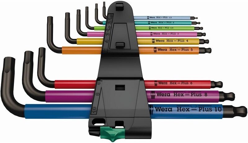 Wera 950/9 Hex-Plus Multicolour 1 Winkelschlüsselsatz, metrisch, BlackLaser
