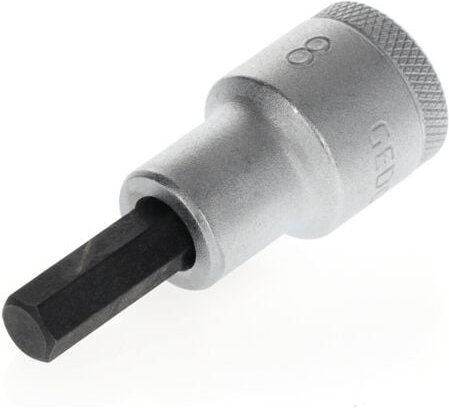 Gedore - Steckschlüsseleinsatz in 19 1/2 ″ Innen-6-kant Schlüsselweite 8 mm Länge 60 mm