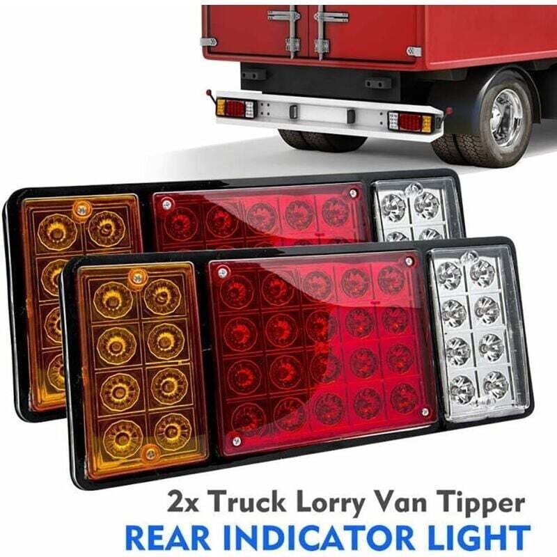 Thumbnail - Tonchean - Anhängerleuchten und Reflektoren, 2er-Pack 36 led 12V Autorücklichter