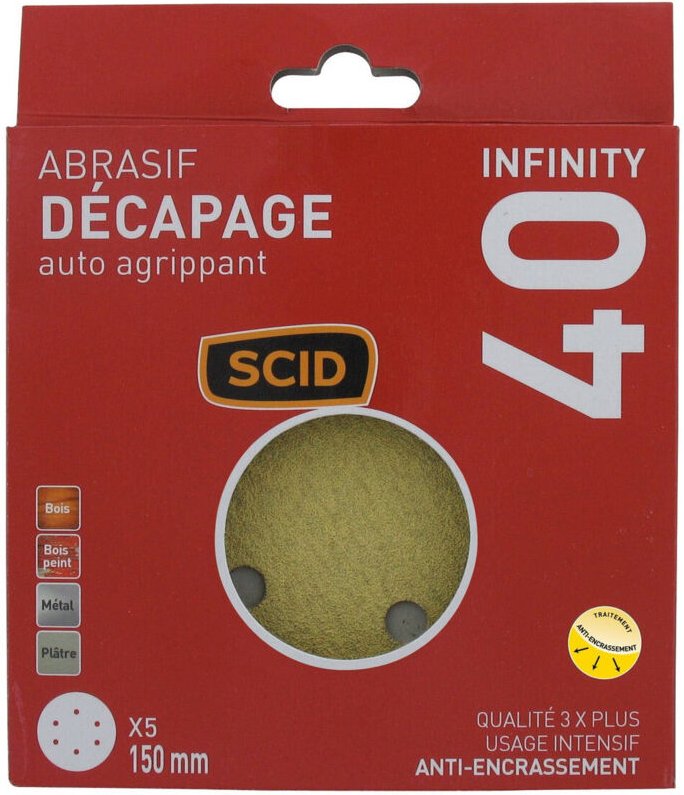 Auto-Klettscheibe Ø 150 mm 6 Löcher 40,5