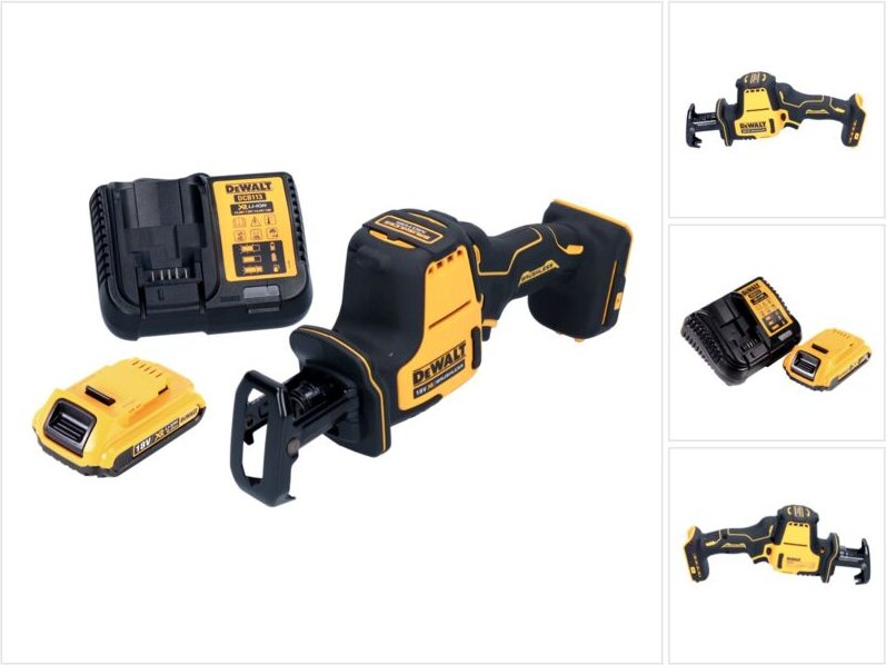 Thumbnail - DeWalt DCS 369 D1 Akku Säbelsäge Reciprosäge 18 V Brushless + 1x Akku 2,0 Ah + Ladegerät