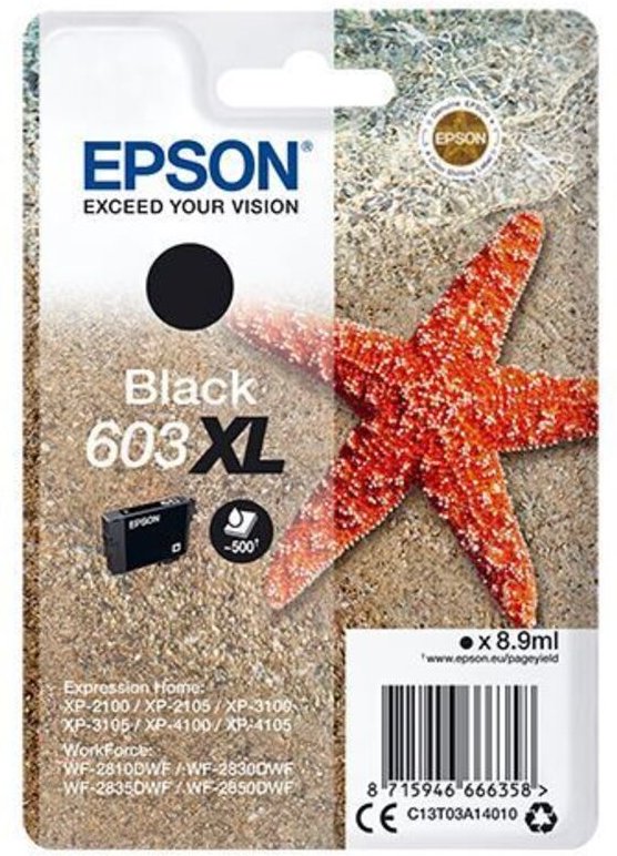 Epson Singlepack Black 603XL Ink