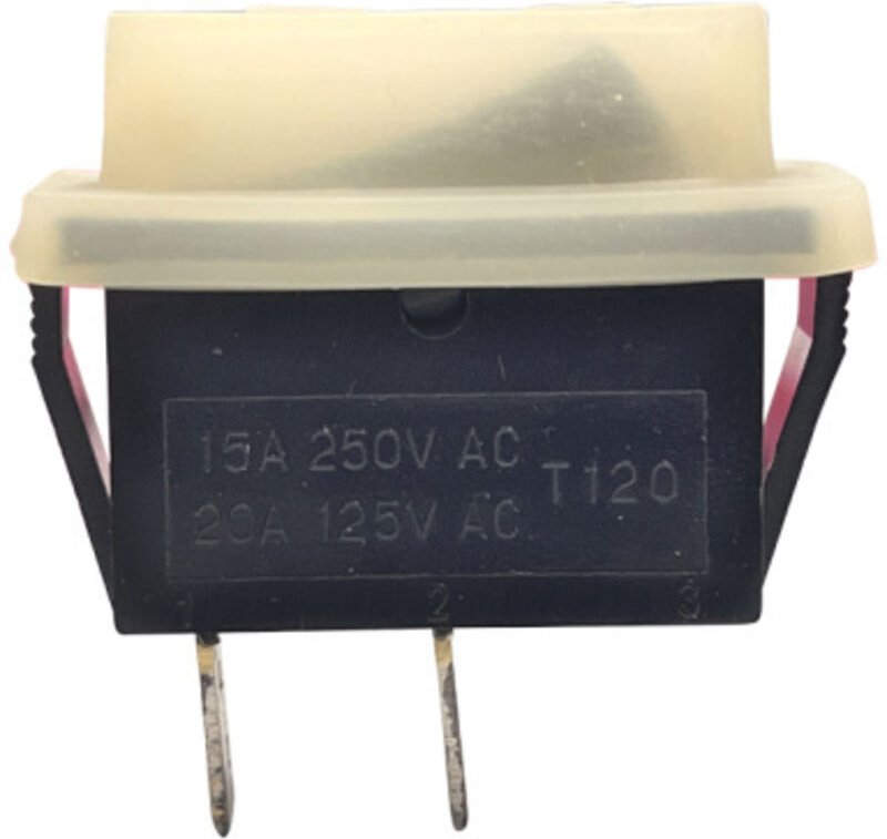 Wippschalter 250V 20A 2Pin Schalter mit Abdeckung
