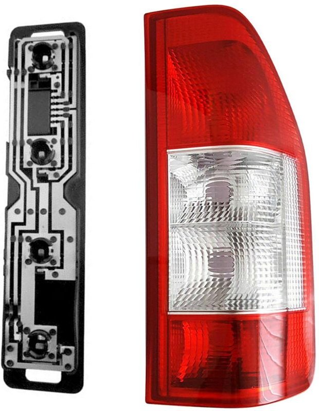 Tlily - A0008261656 Auto Heck Licht Hinten Rechts & Elektrische Leiterplatten Kits für SprInter W901 Baugruppe