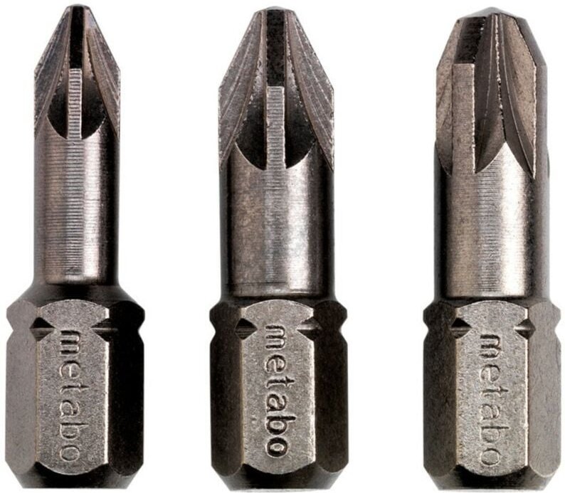 3 Bits Pozidriv pz 1/ 2 / 3 Torsion (628538000) - Metabo