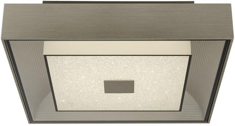 Searchlight Rhea LED Quadratisches Unterputzlicht Silber, Kristallsand 3000K