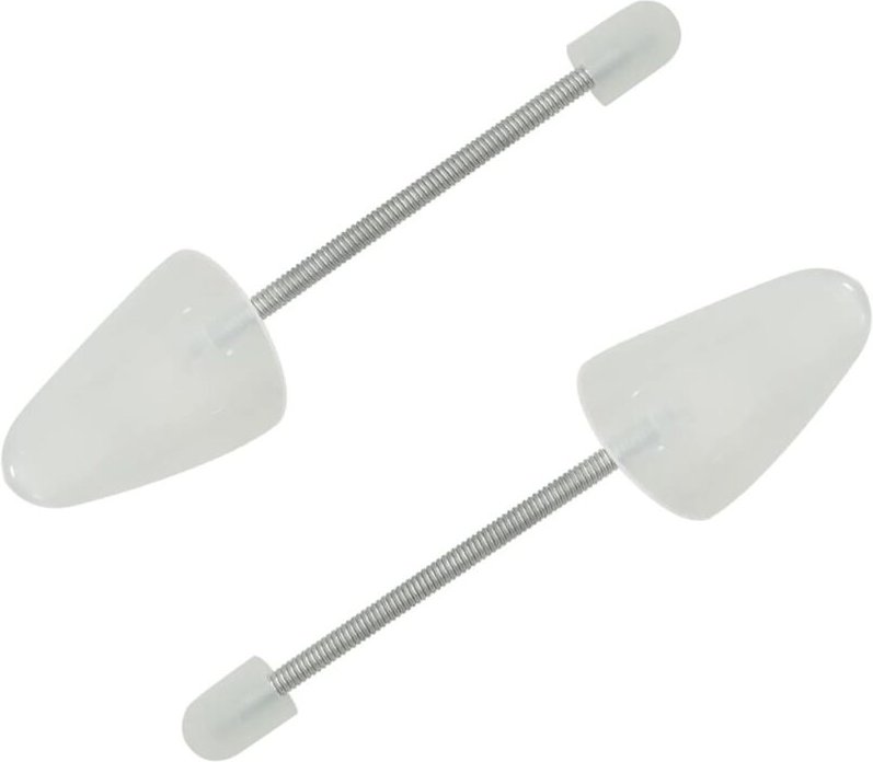 Schuhspanner mit Spiralfeder 5 Paar Weiß eu 35-38 Kunststoff Vidaxl