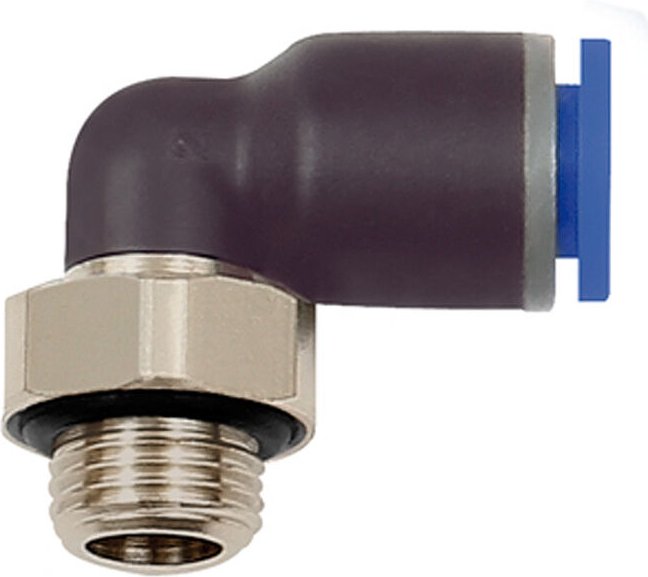 Riegler L-Steckverschraubung »Blaue Serie«, drehbar, g 3/8 außen, ø 8 mm