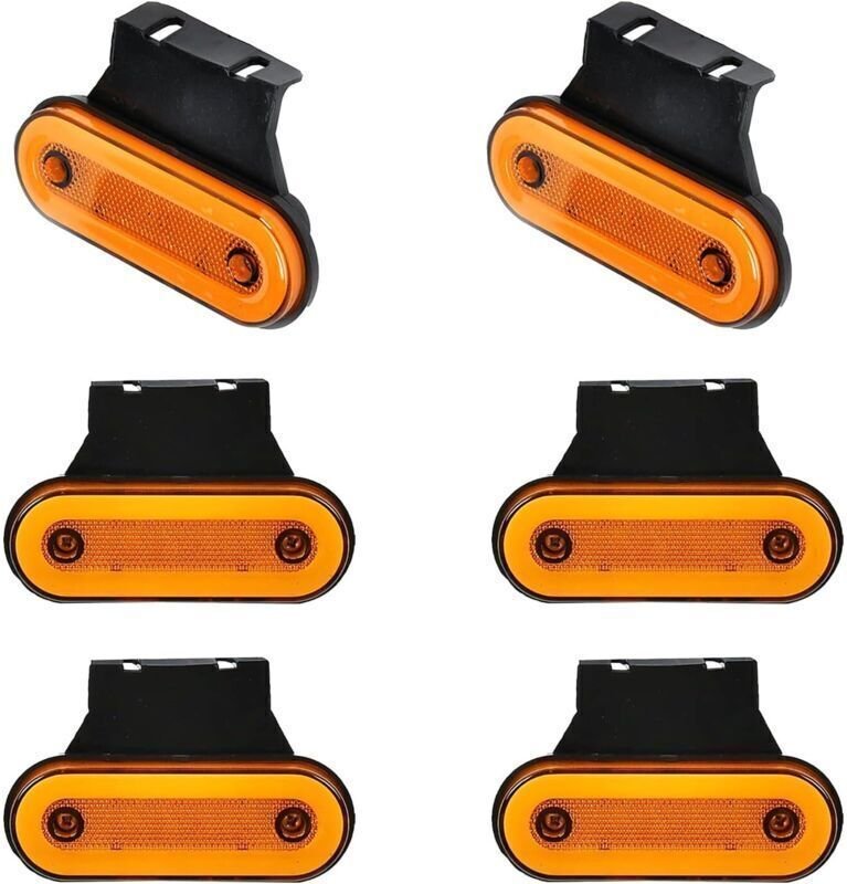 LED 12V/24V Anhängerleuchten, Seitenblinker mit Halterung für LKW und Wohnwagen