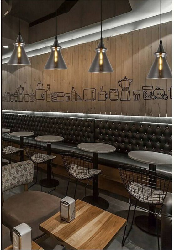 Trade Shop Traesio - Trade Shop - glas-deckenleuchter-hängeleuchte, E27-BECHERANHÄNGER A36-04 -