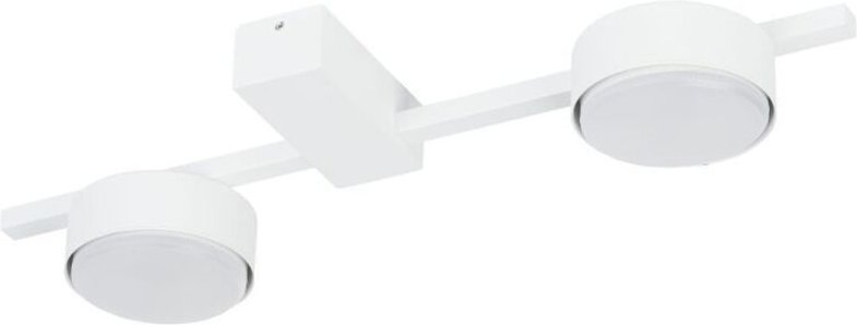 Deckenlampe Weiß 2-flammig 39 cm lang klein Aluminium Metall GX53 länglich Modern Deckenleuchte