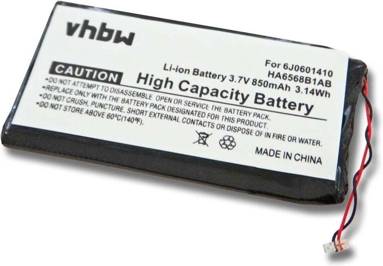 Vhbw - Akku kompatibel mit Samsung SEC-YP5Z, YP-Z5A, YP-Z5AB, YP-Z5AS, YP-Z5F MP3-Player Musik Player (850mAh, 3,7V, Li-...