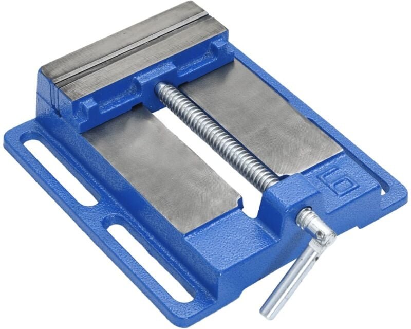 Maschinenschraubstock Blau 150 mm Gusseisen Vidaxl