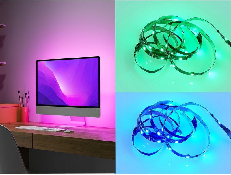 Thumbnail - Reality Leuchten - led Streifen screen mit Fernbedienung, rgb & Sound Control - 120cm