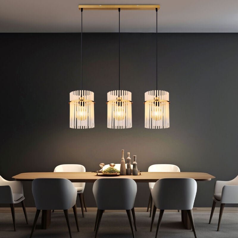 Thumbnail - Pendelleuchte Esszimmerlampe 3-Flammig Deckenleuchte Lampe Gold 3-Flammig