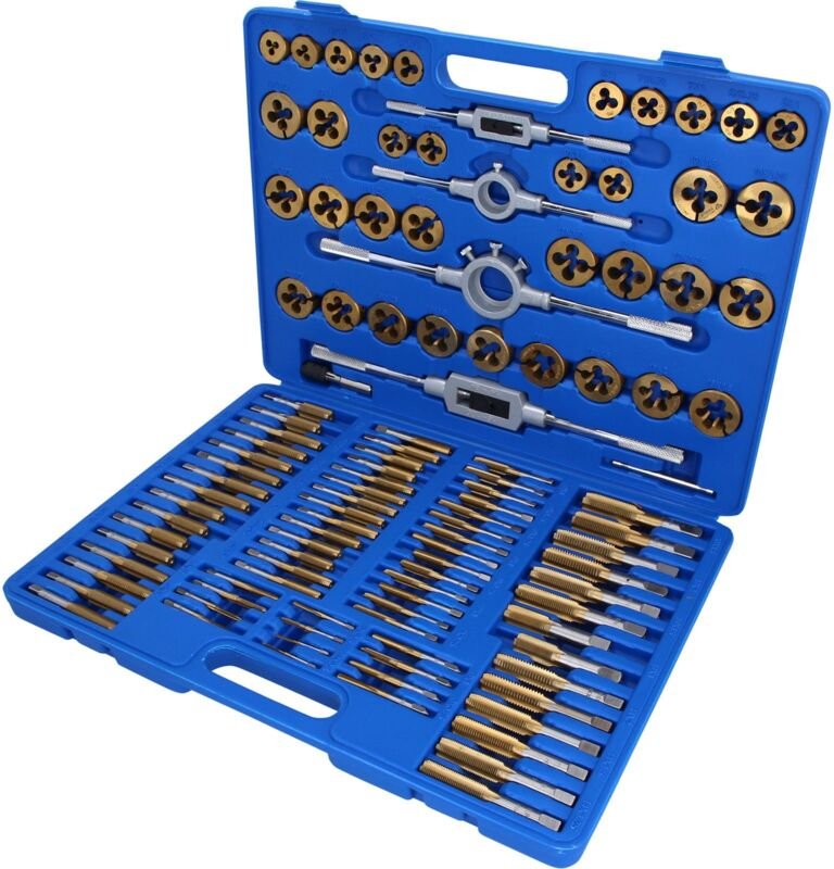 BRILLIANT TOOLS TiN Gewindeschneidwerkzeug-Satz 110tlg. - BT101985