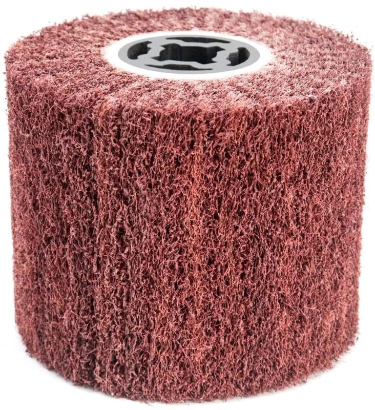 Memkey - Schleifbürste Kunstfaserbürste für Außenrenovierer, Ø120x100x19mm, Körnung 60