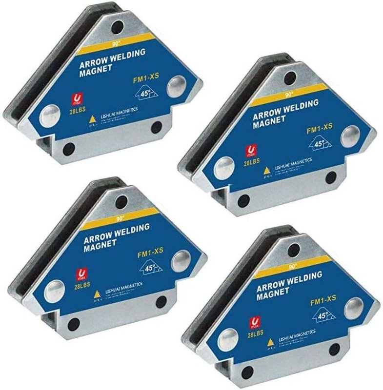 4-teiliger magnetischer Schweißpositionierer, magnetischer Schweißwinkel mit 45°, 90°, 135° Winkel, Schweißmagnet, magne...