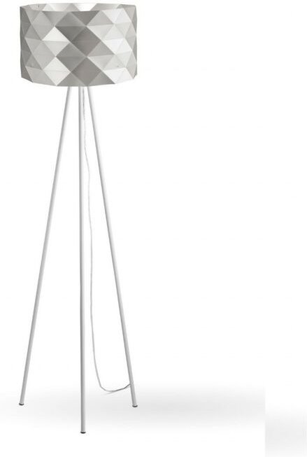 Linea Zero - Silberne Dreibein-Stehlampe aus Metall Cm. 40 x 146 Std