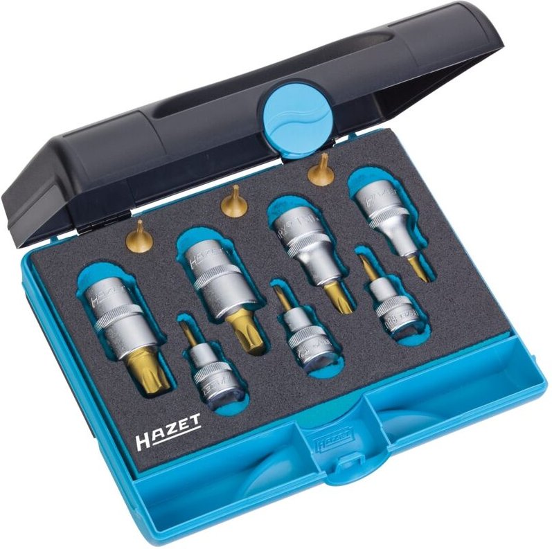 HAZET Werkzeug-Satz TORX® 1557/10 Vierkant hohl 6,3 mm (1/4 Zoll), Vierkant ho