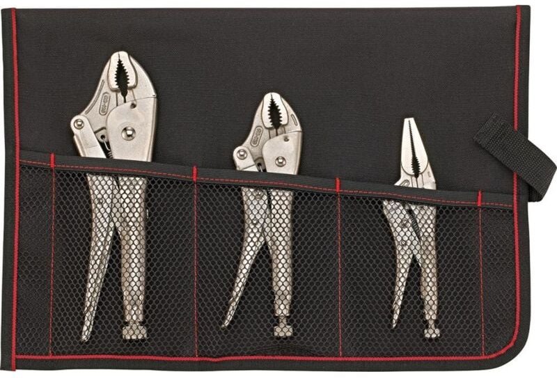 Gripzangensatz 3 teilig in Rolltasche - Format