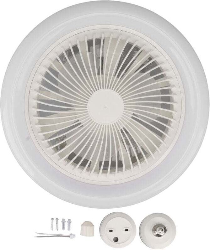 KZQ - 30W Deckenventilator mit Licht, Deckenventilator, leiser Deckenventilator, E27 dimmbare LED-Deckenleuchte, 3 Gesch...