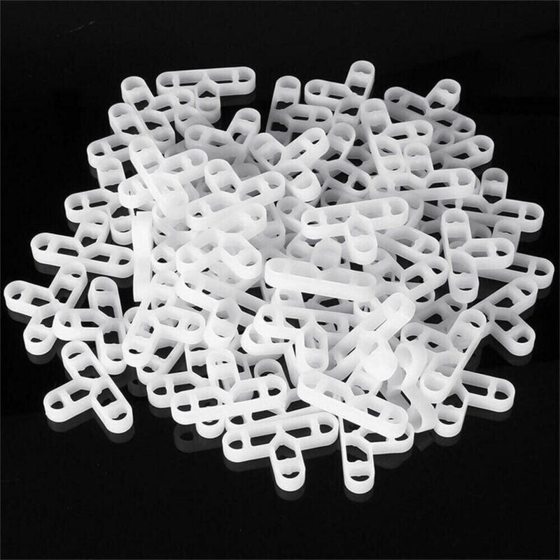 Packung mit 100 10 mm Fliesenabstandshaltern – T-förmige Fliesenabstandshalter – zum Schneiden und Ausgleichen von Lücke...