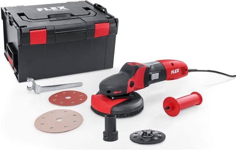 Flex - Schleifmaschine supra se 14-2 125 Set 391.174 für Holz, Stein + Metall