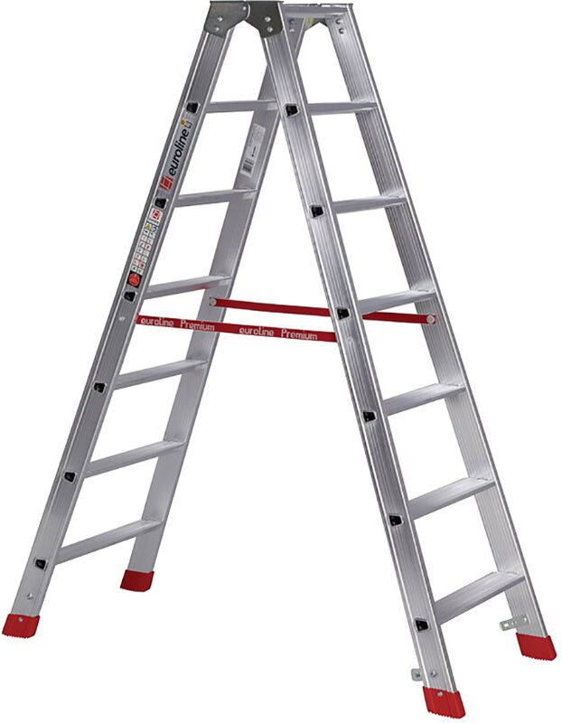 Euroline Premium 30577 Stufenstehleiter 2x7 Stufen
