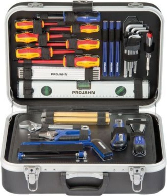 Proficraft Werkzeugkoffer 128 teilig, Nuss Satz, Ratschen, Schrauberbits - Projahn