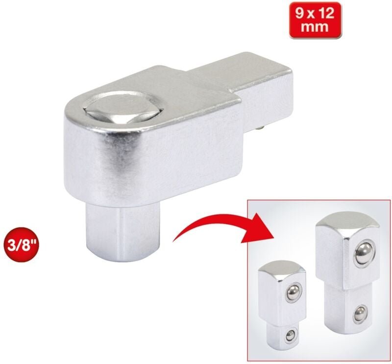 Ks Tools 9x12mm Einsteck-Vierkant, 3/8' - 516.2838