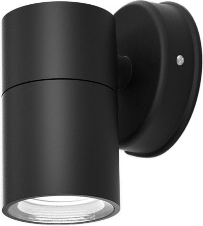 Fabrilamp - becala außenwandleuchte 1xgu10 schwarz ip44 11,3x7,3x11,3 cm