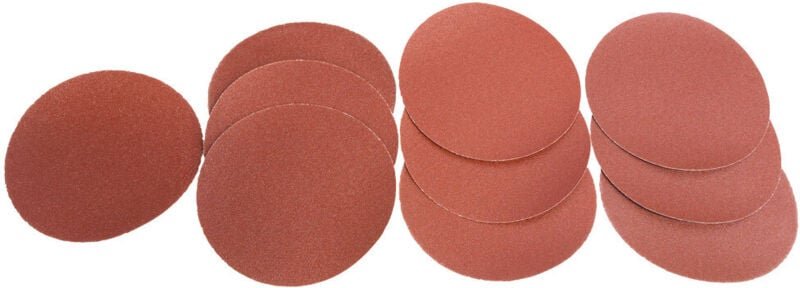 Holzmann - Set mit 10 Korund-Klett-Schleifscheiben 150 mm Gr. 60/50/100/120