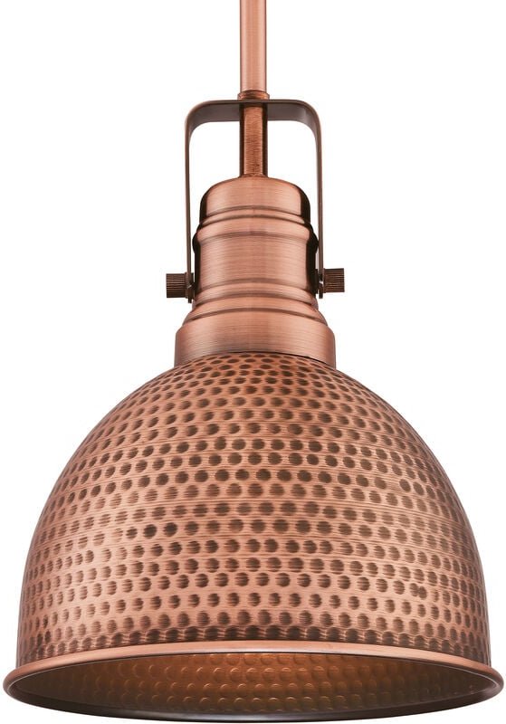 Pendelleuchte Madras Kupfer gehämmert mit 1 Lampe