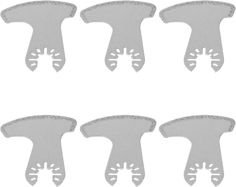 Csparkv - Oszillierendes Multifunktionswerkzeug, 6 universelle, sichelförmige, oszillierende Diamantkarbid-Sägeblätter z...