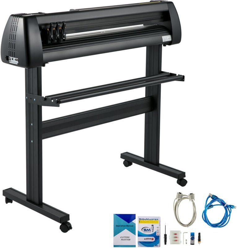 28' Vinyl-Schneidemaschine, Papierzufuhrplotter, einstellbare Kraft und Geschwindigkeit, LCD-Display, Schilderherstellun...
