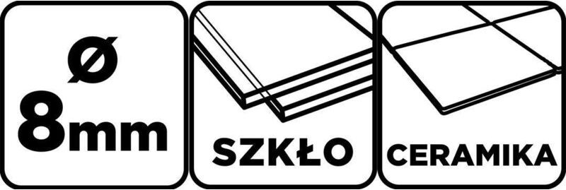 Thumbnail - Glasbohrer graphite 54T415 Durchmesser 8 mm Länge 72 mm